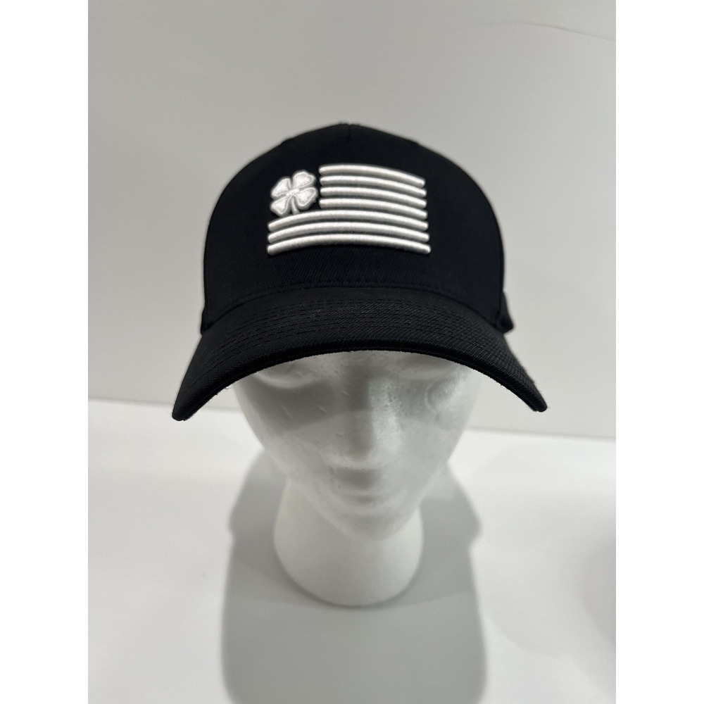 Black Clover Black Snapback‎ Golf Hat Cap Live Lucky Flag Logo 110 One Ten Flex